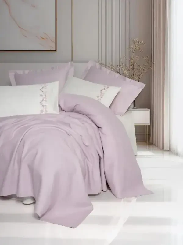 Cotton Box Serenity Бамбуковый Двуспальный Комплект Покрывала Vaila Lila - 2