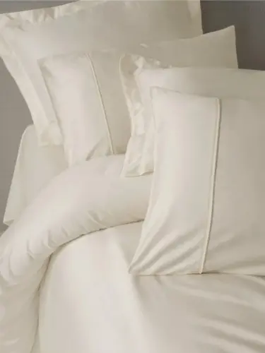 Cotton Box Silky Saten İpek King Size Nevresim Takımı Ekru - 4