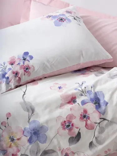 Cotton Box Single Duvet Cover Set Jayda Pink - NEVRESIMDUNYASI (1)