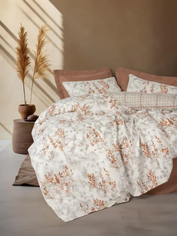 Cotton Box Single Duvet Cover Set Lamina Cinnamon 8680108078648 - 1