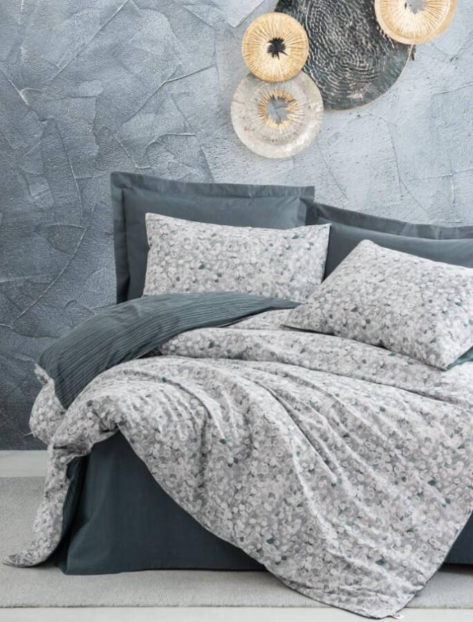 Cotton Box Single Minimal Duvet Set Molly Anthracite - 1