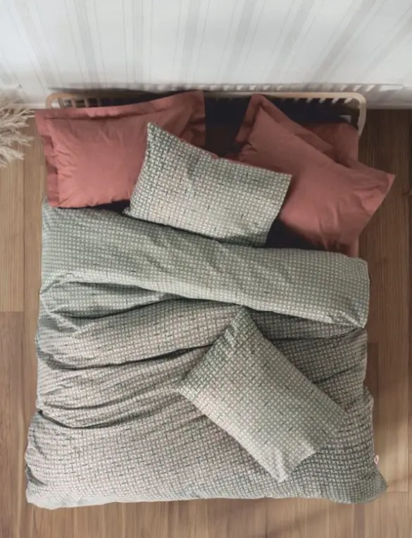 Cotton Box Single Petite Duvet Cover Set Mote Tile - NEVRESIMDUNYASI