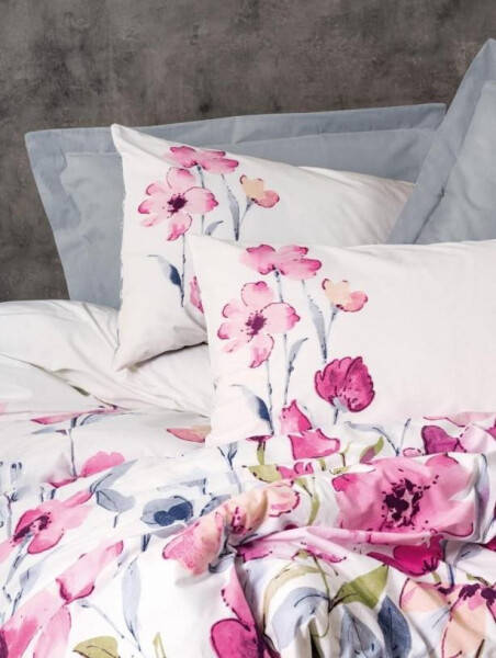 Cotton Box Single Ranforce Duvet Cover Set Carla Grey - 6