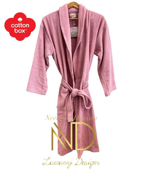 Cotton Box Single Robe Rose - 1