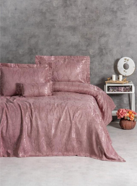 Cotton Box Smart Double Bedspread Dahlia Rose - 5