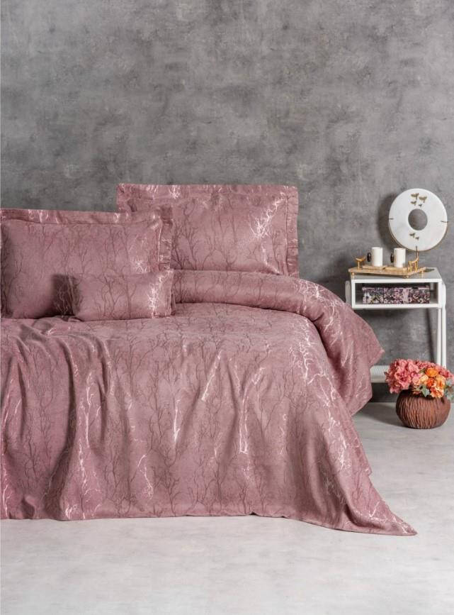 Cotton Box Smart Double Bedspread Dahlia Rose - 3