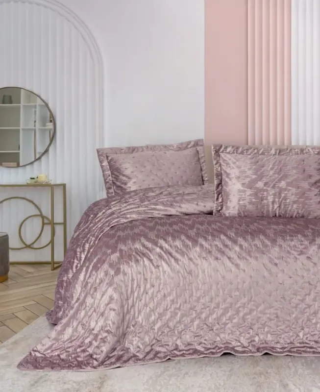 Cotton Box Smart Double Bedspread Luz Powder - 1