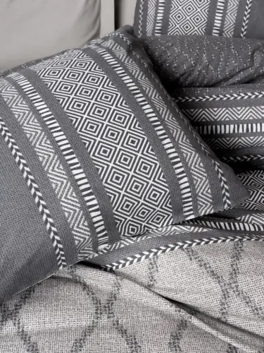 Cotton Box Tonnia Ikki Kishilik Karavot Toʻplami, Mink, Tuproq Rangi - NEVRESIMDUNYASI (1)