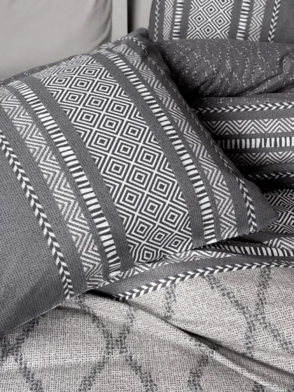 Cotton Box Tonnia Ikki Kishilik Karavot Toʻplami, Mink, Tuproq Rangi - 2