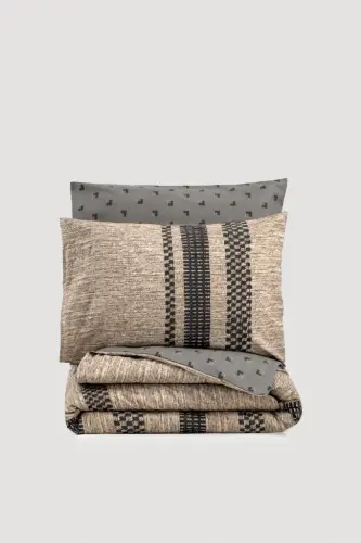 Cotton Box Toprak Double Bed Sheet Set Arlo Coffee - 3