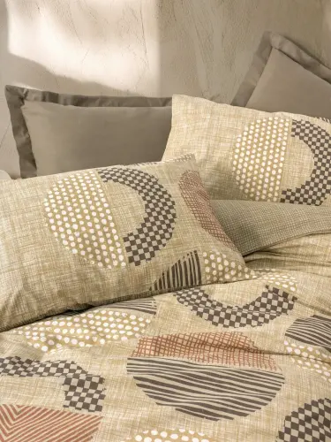 Cotton Box Toprak Moona Kahve Tek Kişilik Nevresim Takımı - 2