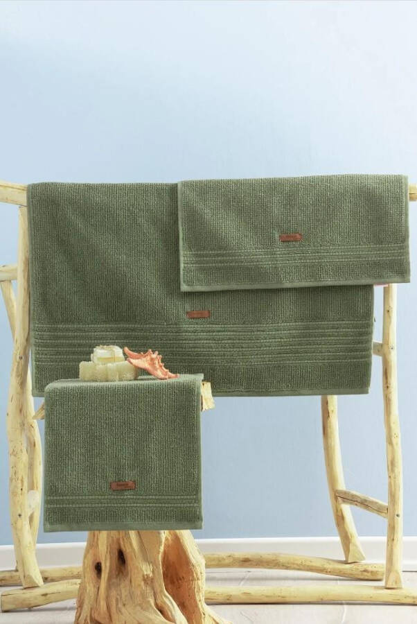 Cotton Box Wellness Forest Green Towel Set - 6