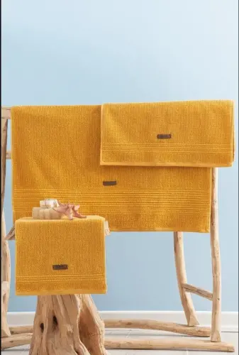 Cotton Box Wellness Sariq Rungli Havlo To'plami - 1