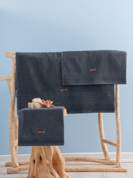 Cotton Box Wellness Zen Anthracite Towel Set - 1