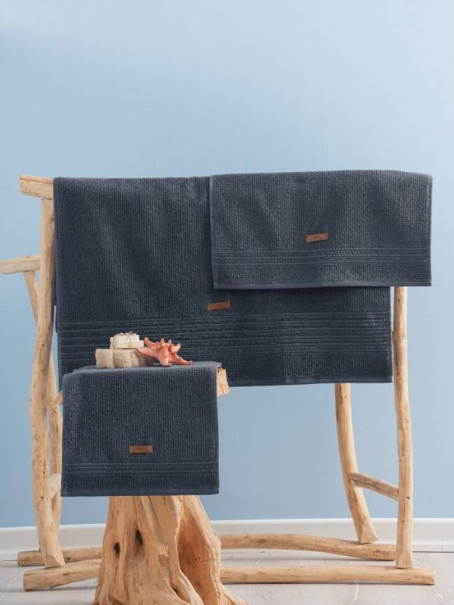 Cotton Box Wellness Zen Anthracite Towel Set - 3