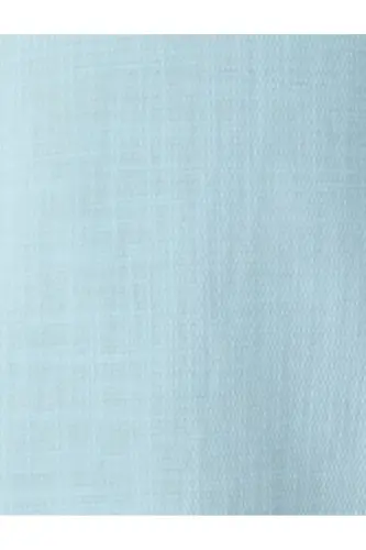 Cotton Buttoned Regular Fit Short Sleeve Shirt-Blue - 6