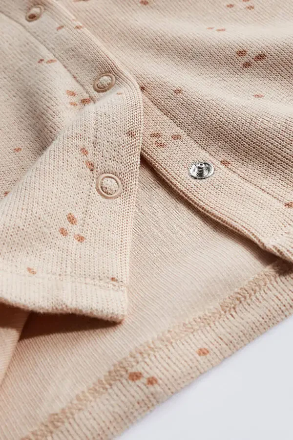 Cotton Caramel Coffee Pocket Detailed Hooded Baby Cardigan / Jacket - 6