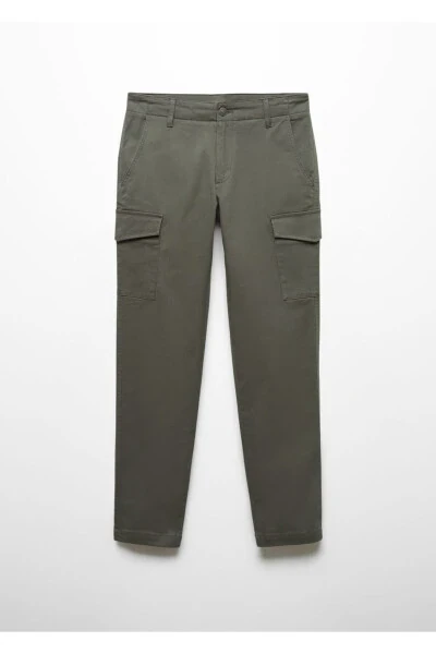 Cotton cargo pants - 3