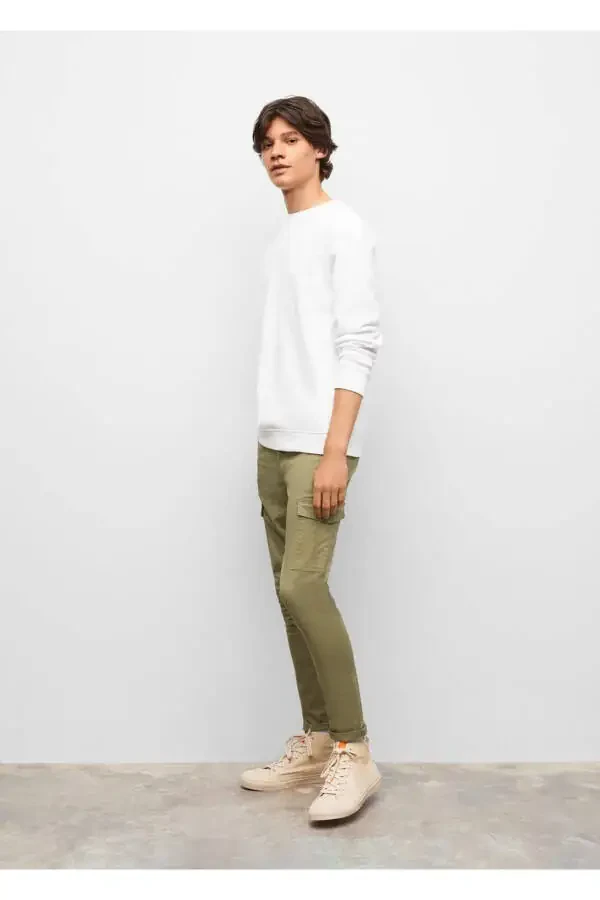Cotton Cargo Pants - 1