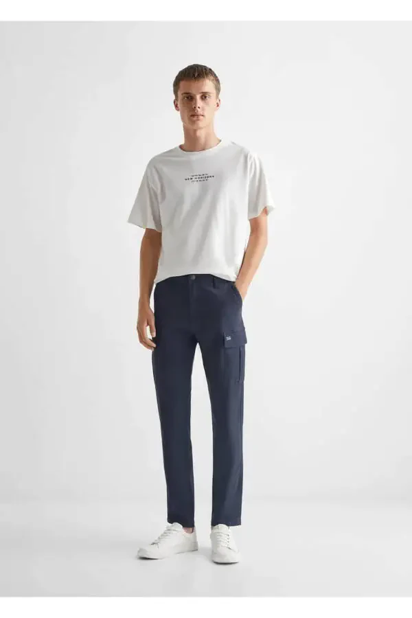 Cotton cargo pants - 2