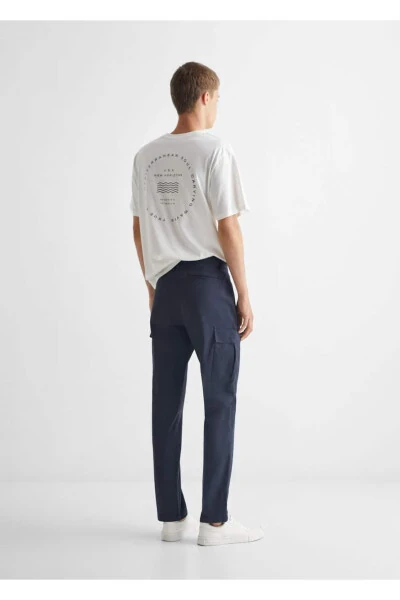 Cotton cargo pants - 4