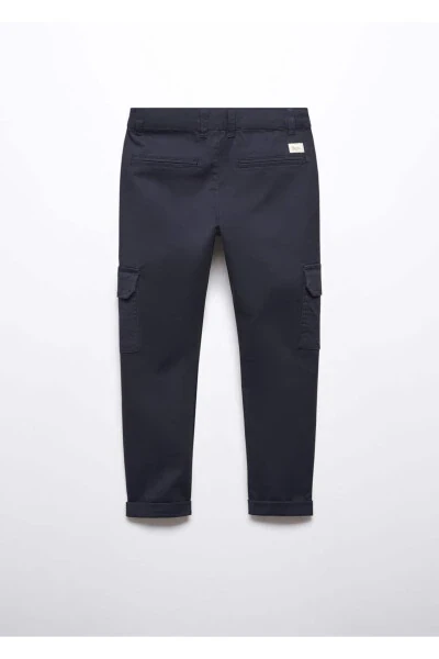 Cotton Cargo Pants - 4