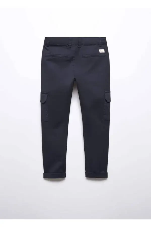 Cotton Cargo Pants - 4
