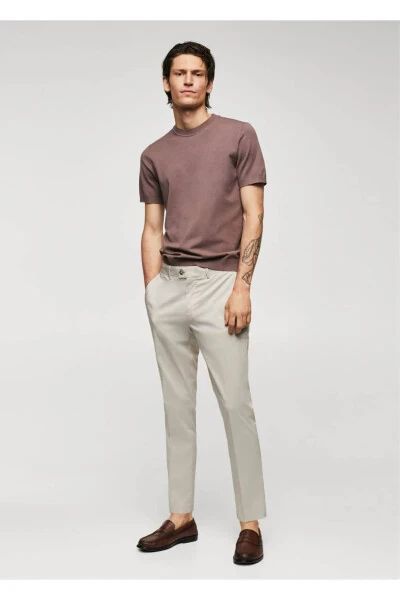 Cotton Casual Pants - MANGO MAN (1)