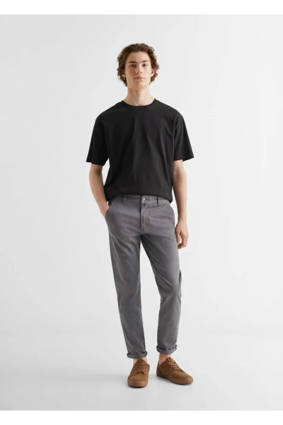 Cotton Chino Pants - MANGO TEEN (1)