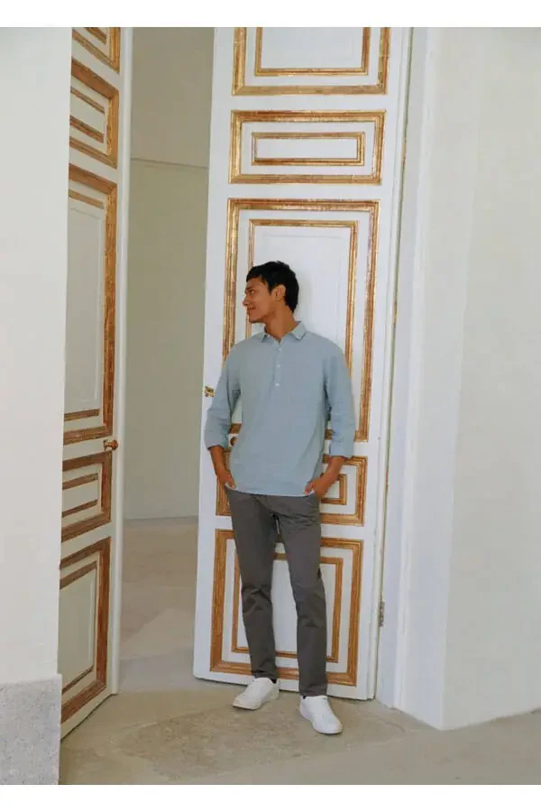 Cotton Chino Pants - 7