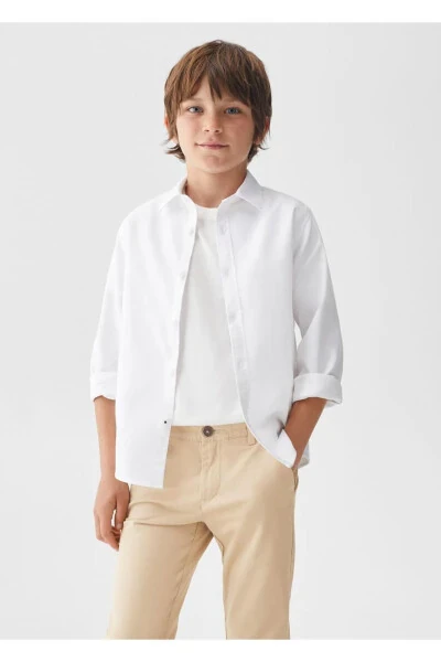 Cotton chino pants - MANGO KIDS