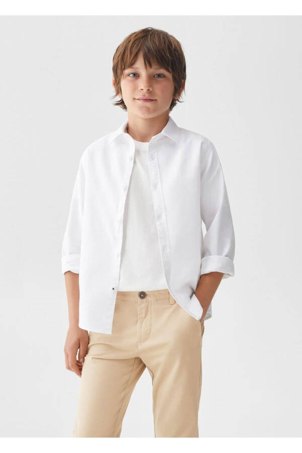 Cotton chino pants - 1