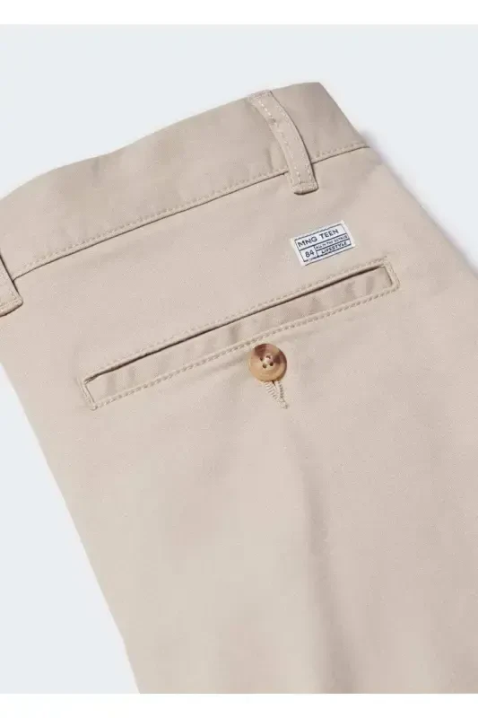 Cotton Chino Pants-Beige - 7