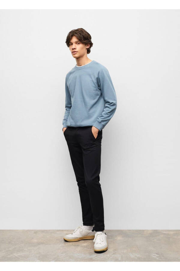 Cotton Chino Trousers - 1