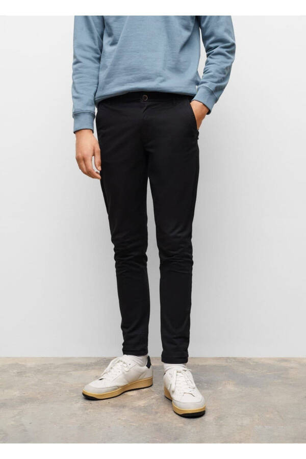 Cotton Chino Trousers - 6