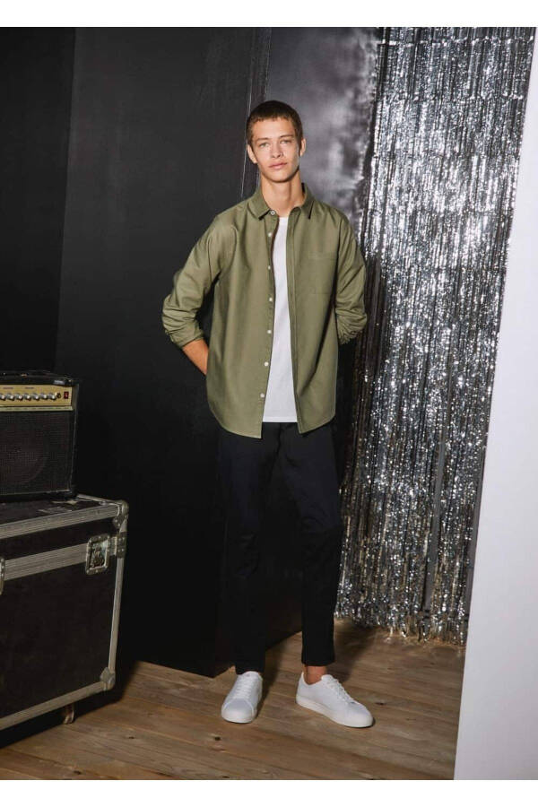 Cotton Chino Trousers - 7