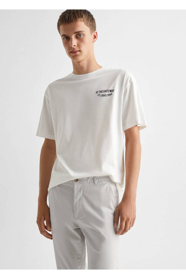 Cotton Chino Trousers - 1