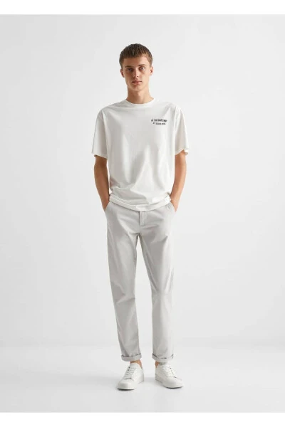 Cotton Chino Trousers - MANGO TEEN (1)
