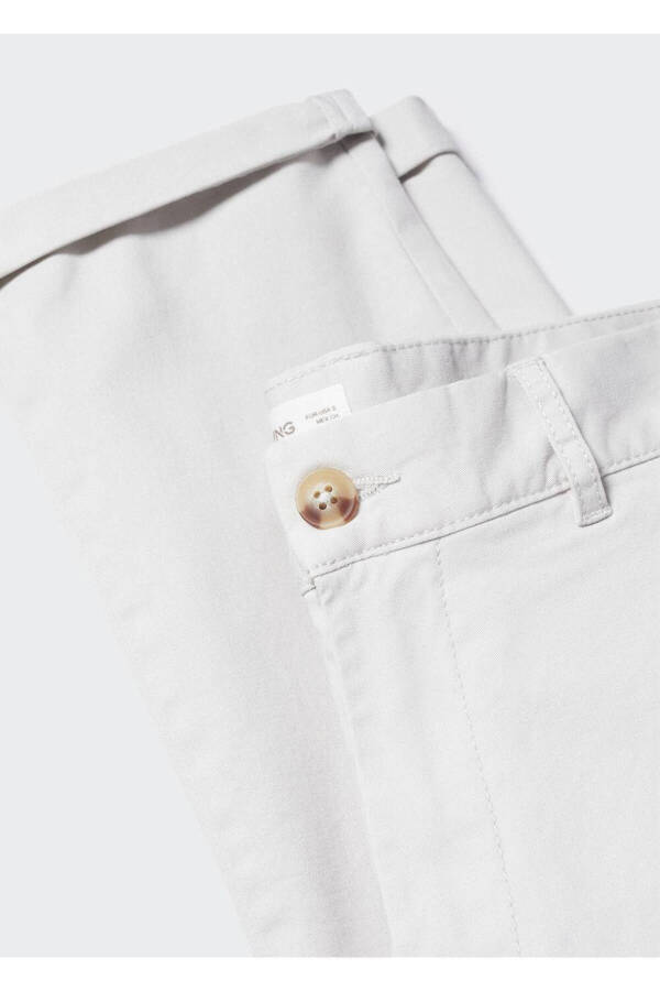 Cotton Chino Trousers - 5