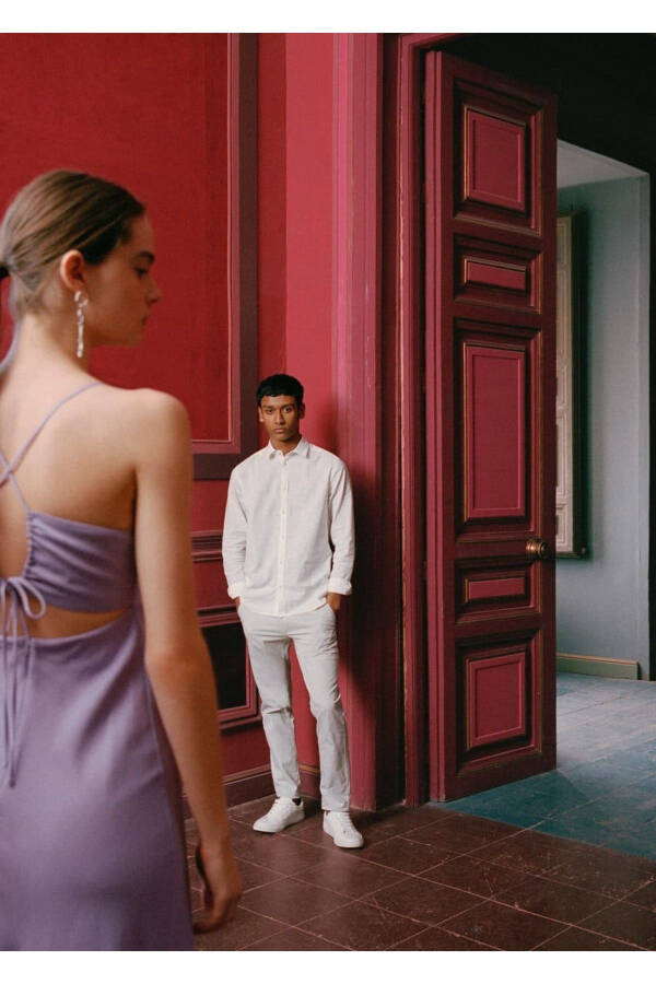 Cotton Chino Trousers - 6