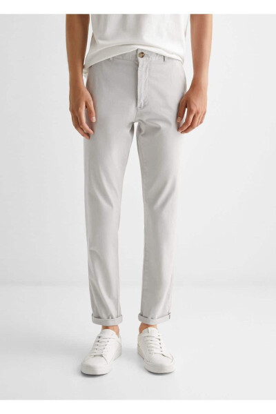 Cotton Chino Trousers - 7