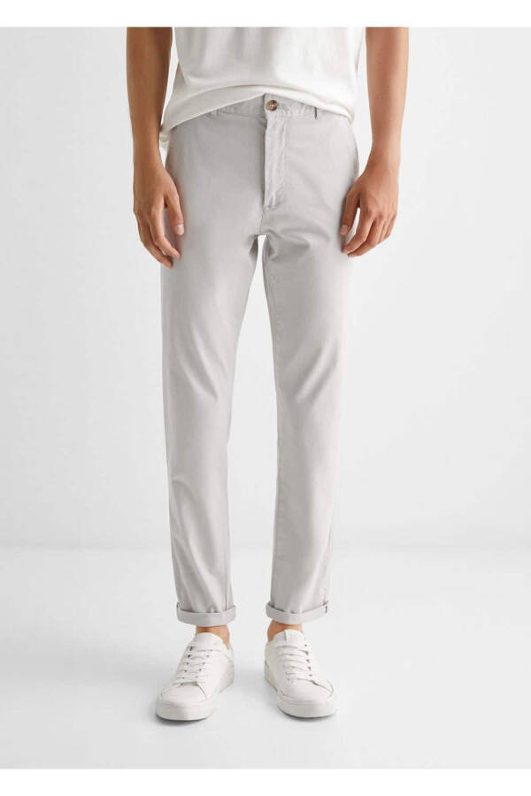 Cotton Chino Trousers - 7