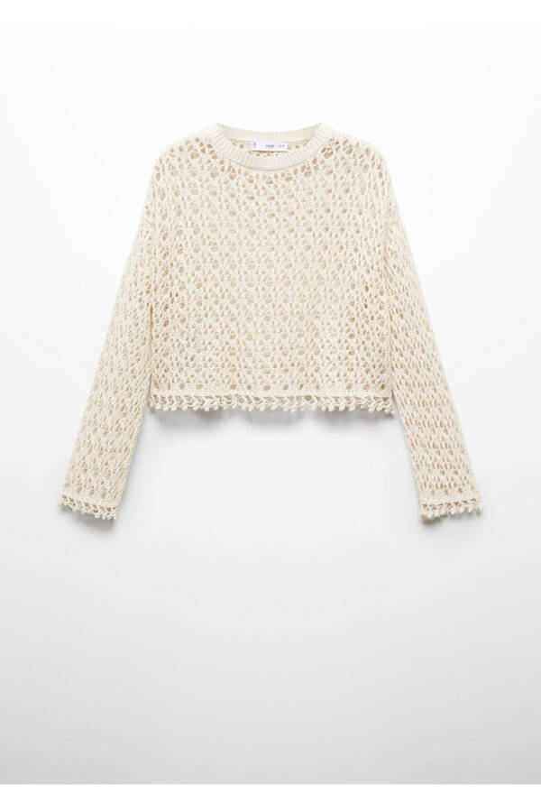 Cotton Crochet Sweater - 3