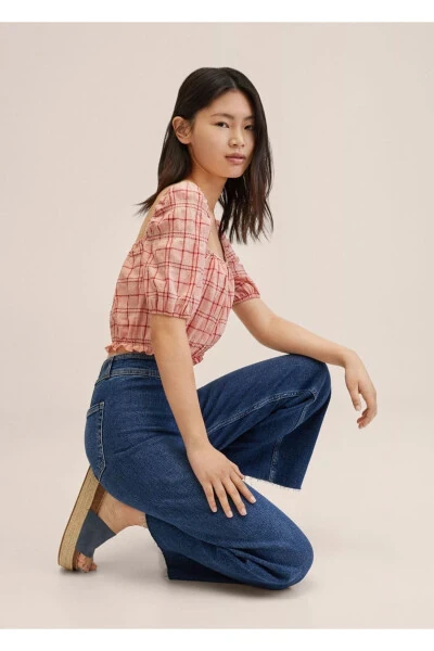 Cotton Crop Top - MANGO TEEN