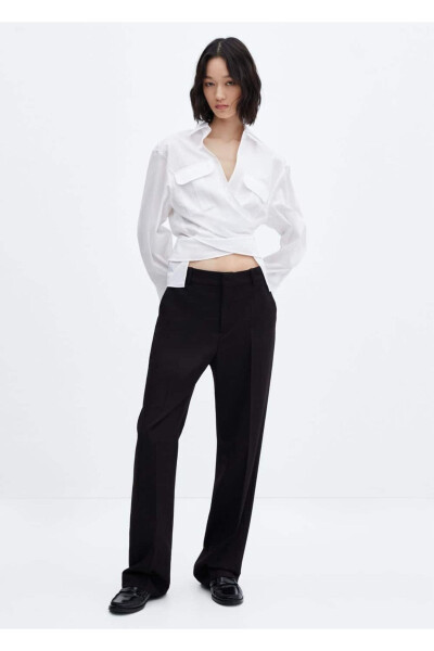 Cotton Cross Shirt - MANGO (1)