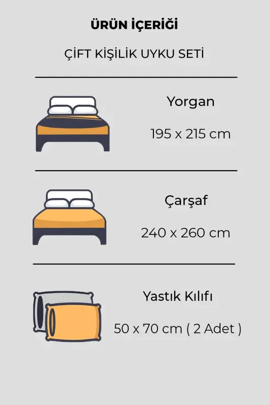 Cotton Double Bed Sleeping Set - 2