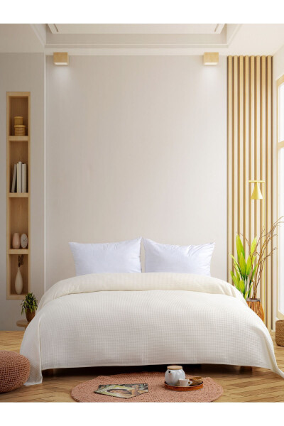 Cotton Double Bed Throw 200 x 240 cm - RASERSA