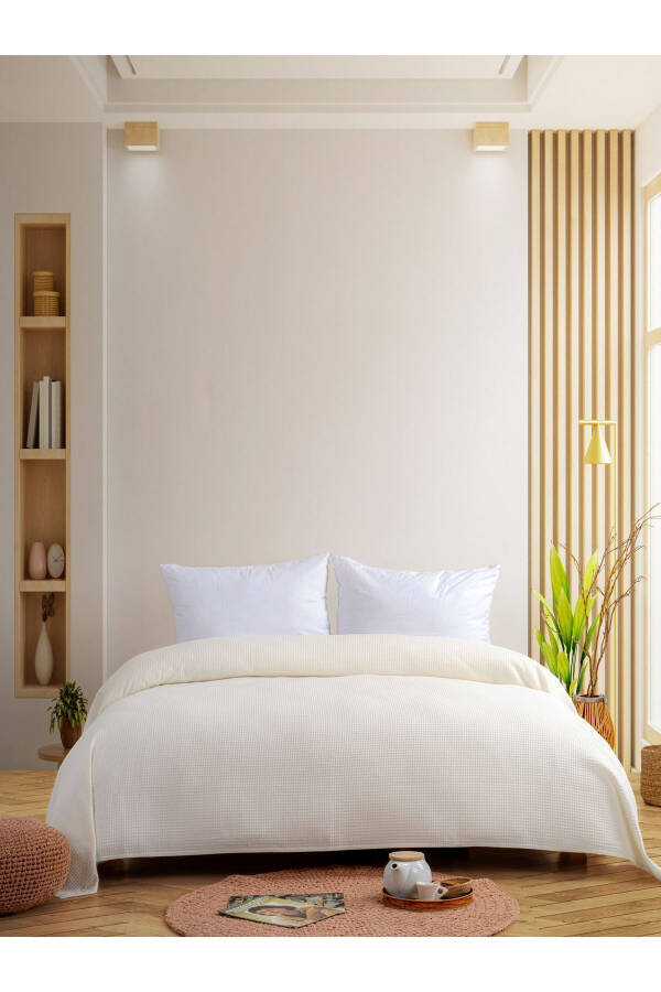 Cotton Double Bed Throw 200 x 240 cm - 1