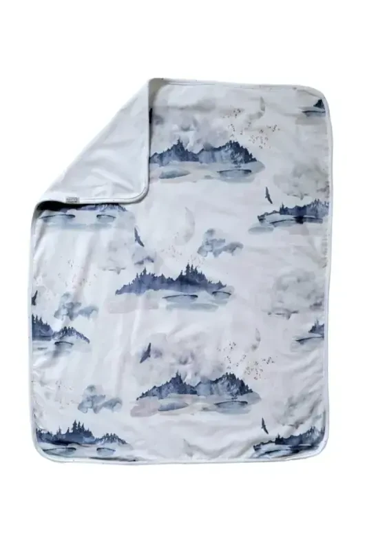 Cotton Double Layered Jersey Girl-Boy Newborn/Baby Swaddle Blanket 75x90 Cm/sky-BLUE - 4