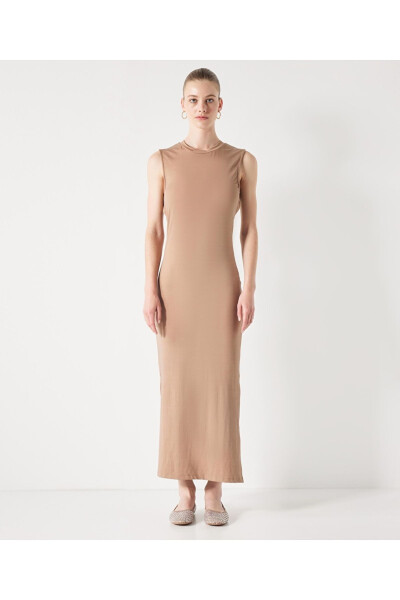 Cotton dress with cutout details - İPEKYOL